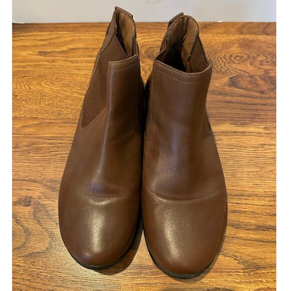 David Tate Space Leather Chelsea Booties - Brown - Size 8W Everyday Style - Picture 3 of 11